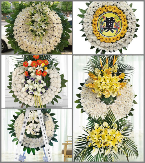 湖北孝感市安陆市接官乡银铺村花圈速递